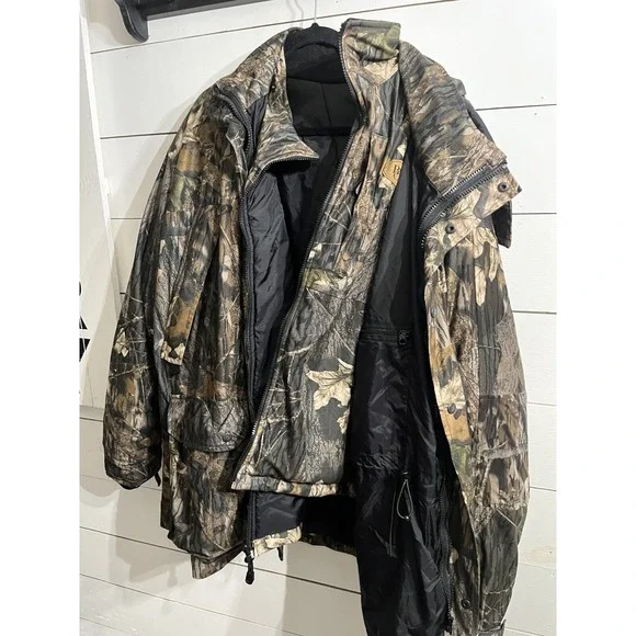 Bear Creek Outfitters Coat Mens Large Camo Heavy Duty Lined